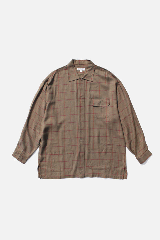 DIPLOMAT CLUB CHECK SHIRT BROWN CHECK