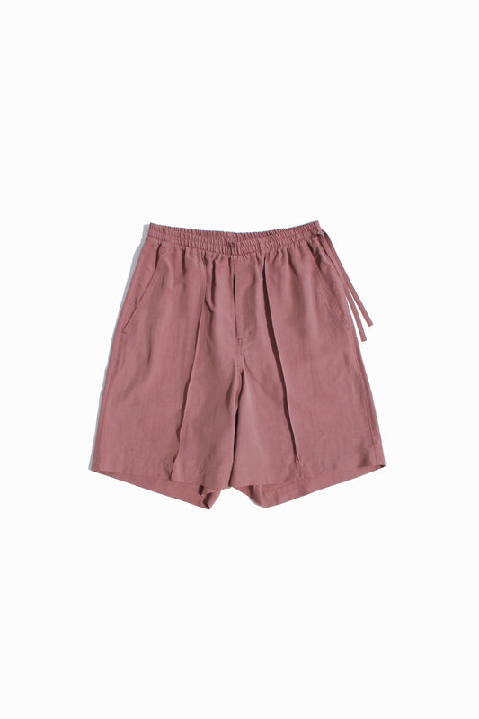 VOAAOV SOFT DRAPE MODAL SHORTS - PINK