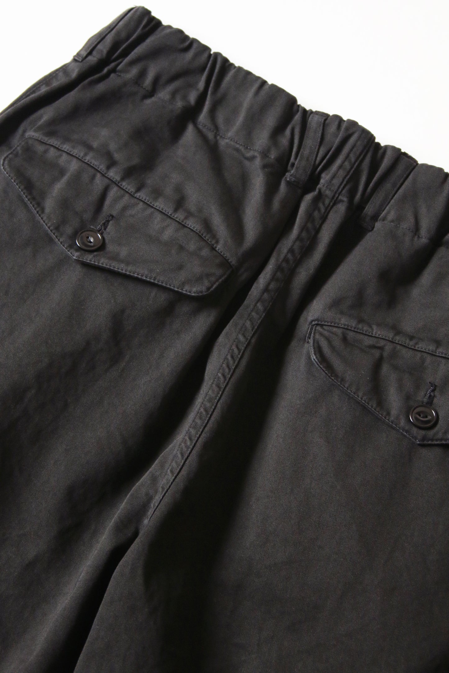 VOAAOV HIGH DENSITY TWILL SHORTS - BLACK