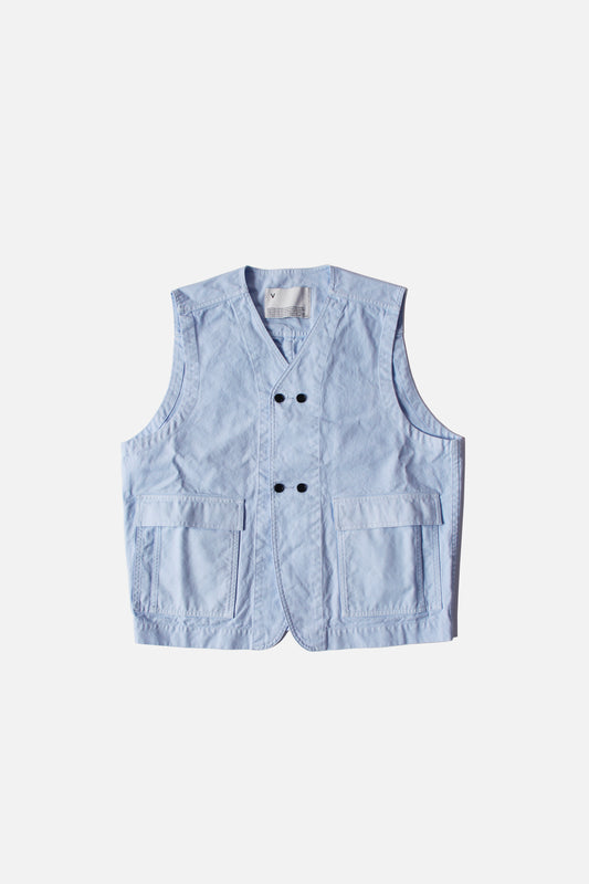 VOAAOV HEAVY OXFORD VEST - SAX