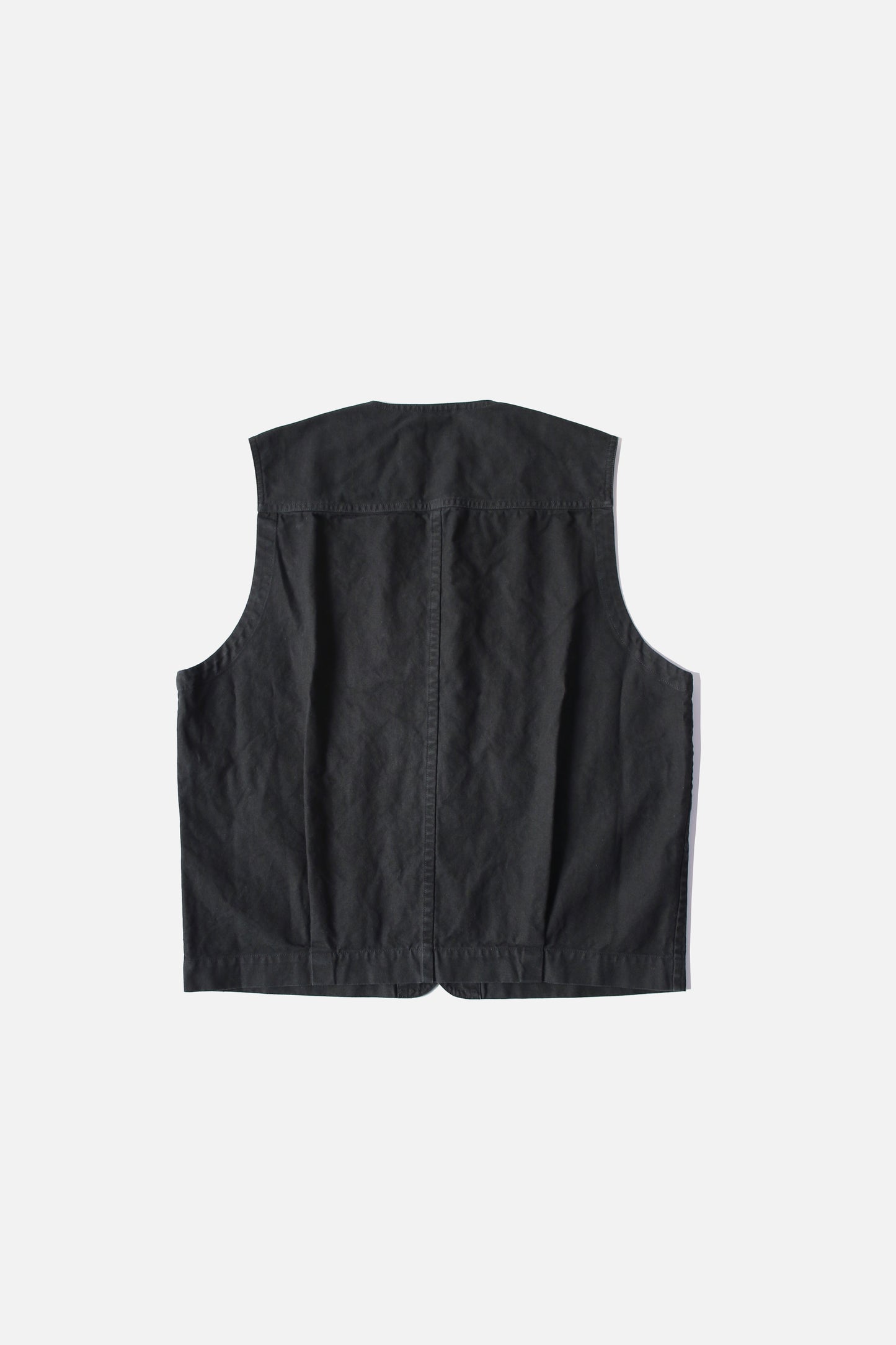 VOAAOV HEAVY OXFORD VEST - BLACK