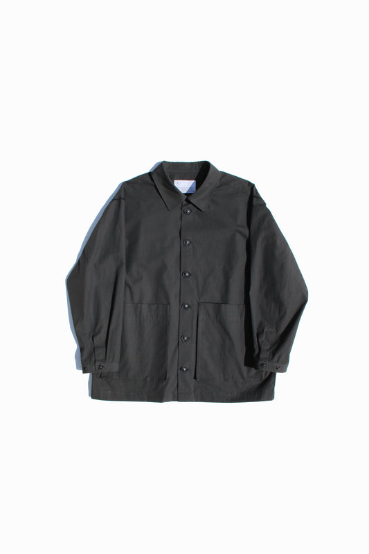 VOAAOV ORGANIC COTTON BROAD SHIRT - BLACK