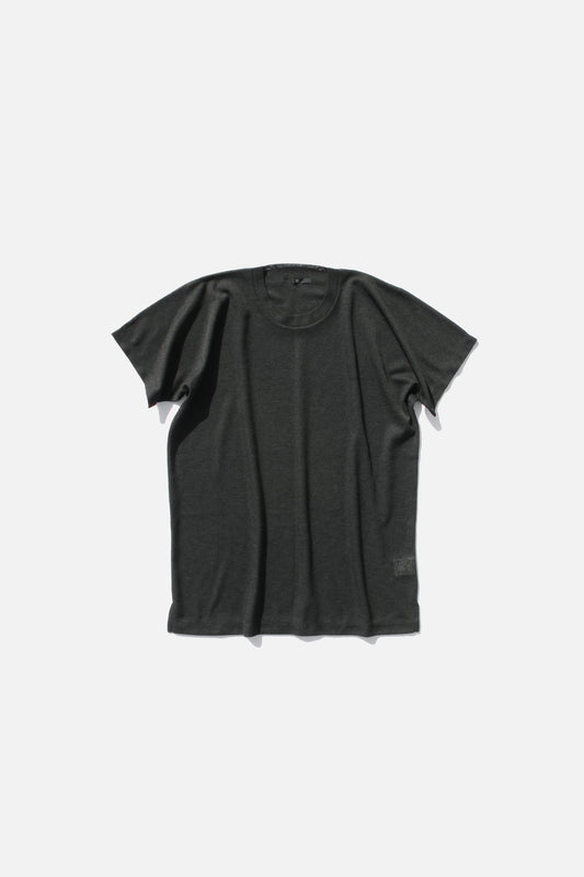 Y's POLYESTER TEE BLACK