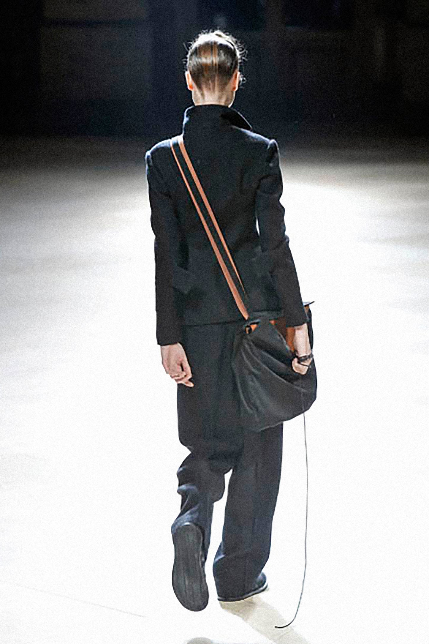 Yohji Yamamoto FEMME SNAP BUTTON WOOL SILK JACKET BLACK