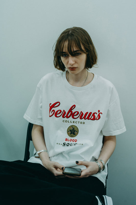 ESSAY WHITE PRINT T-SHIRT - CERBERUS