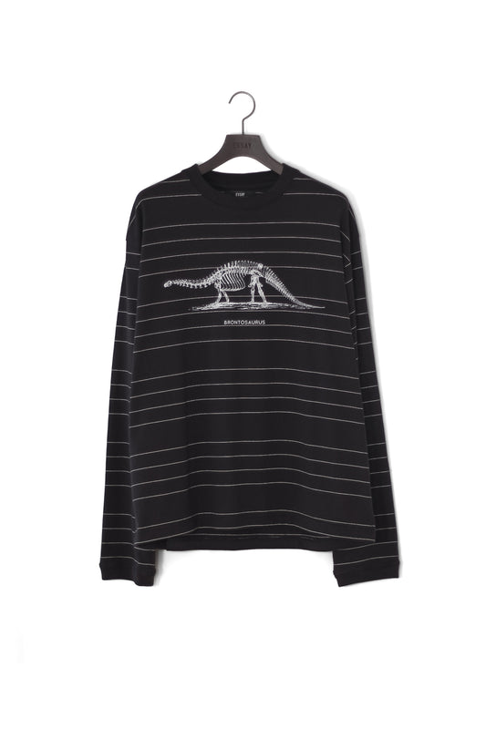 ESSAY ORIGINAL PIN STRIPE L/S T-SHIRT - BRONTOSAURUS