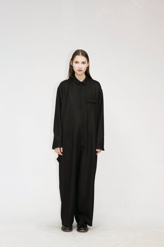 21AW, WM08-JS212085, MY BEAUTIFUL LANDLET AUSTRALIA FLANNEL ALL IN ONE, BLACK, SIZE 1, my beautiful landlet (マイビューティフルランドレット) を取扱う正規通販ストアTOYASIDO。
