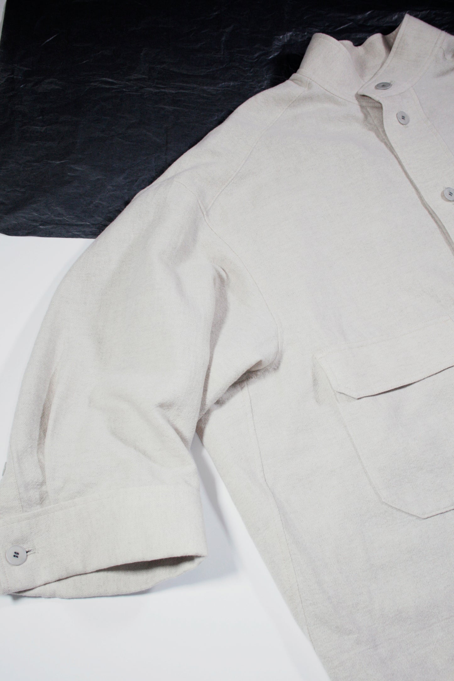 21AW, EH43HBB-07, EDWINA HÖRL HBB STAND-UP COLLAR BLOUSON - AN ISSUE OF FREEDOM, Off White, Edwina Hoerl, エドウィナホール, Edwina Horl, TOYASIDO, Made in Japan, Tokyo, Edwina Hörl, Edwina Hoerl 通販. 