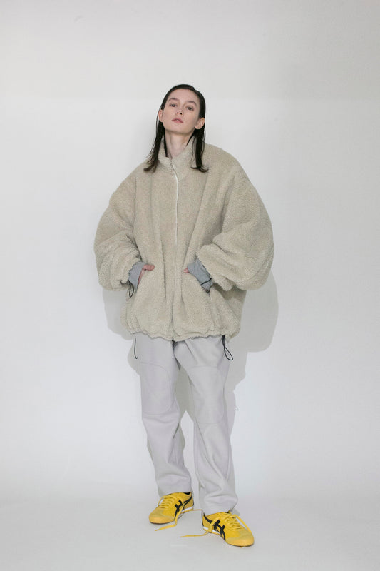 VOAAOV TOSCANA BOA JACKET - BEIGE
