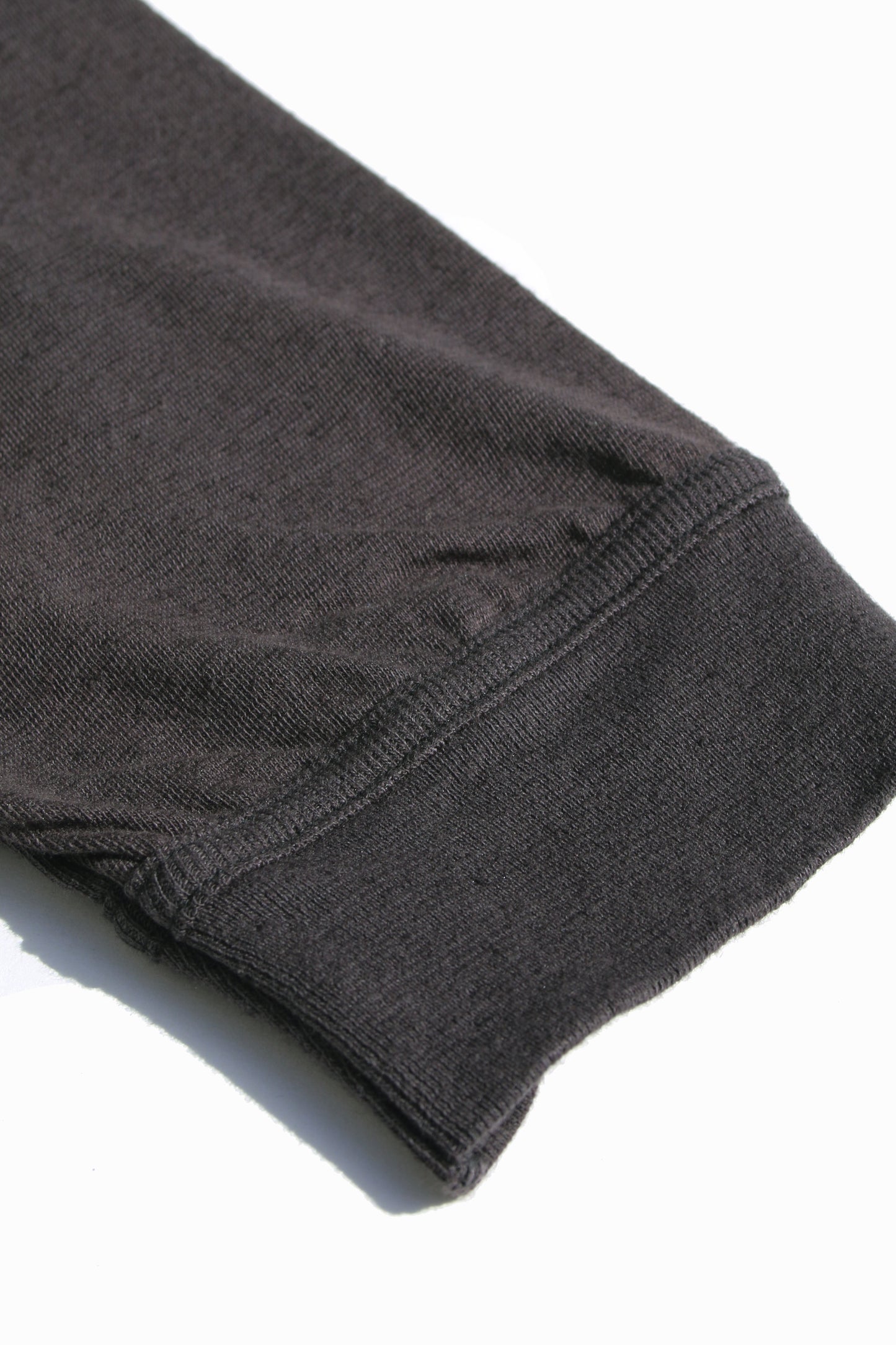 O PROJECT HEMP COTTON JERSEY LS TEE - BLACK