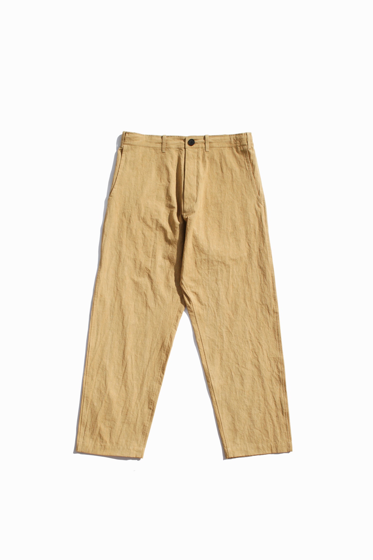 O PROJECT CHINO TROUSERS - MUSTARD