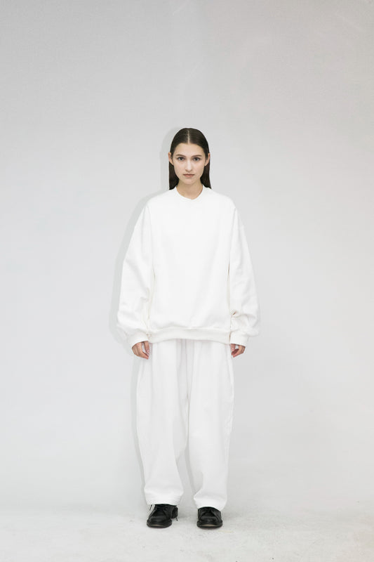 21AW, WM05-SW212051, MY BEAUTIFUL LANDLET TUMBLER BRUSHED BACK SWEATER, Off White, TOYASIDO, Tokyo, 通販.