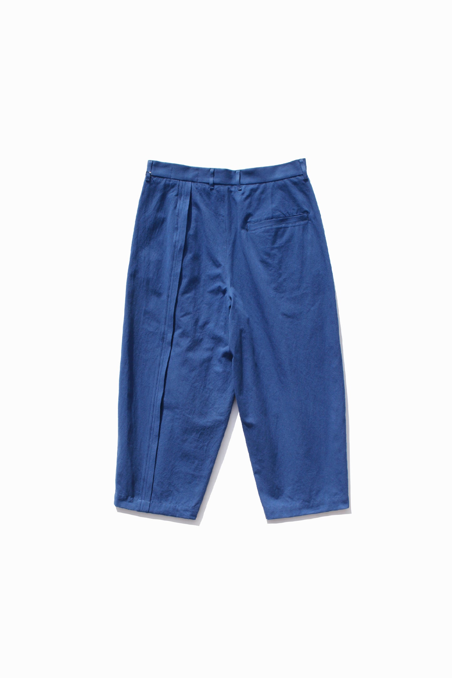 VOAAOV COTTON DYED WASHER HALF PANTS - BLUE