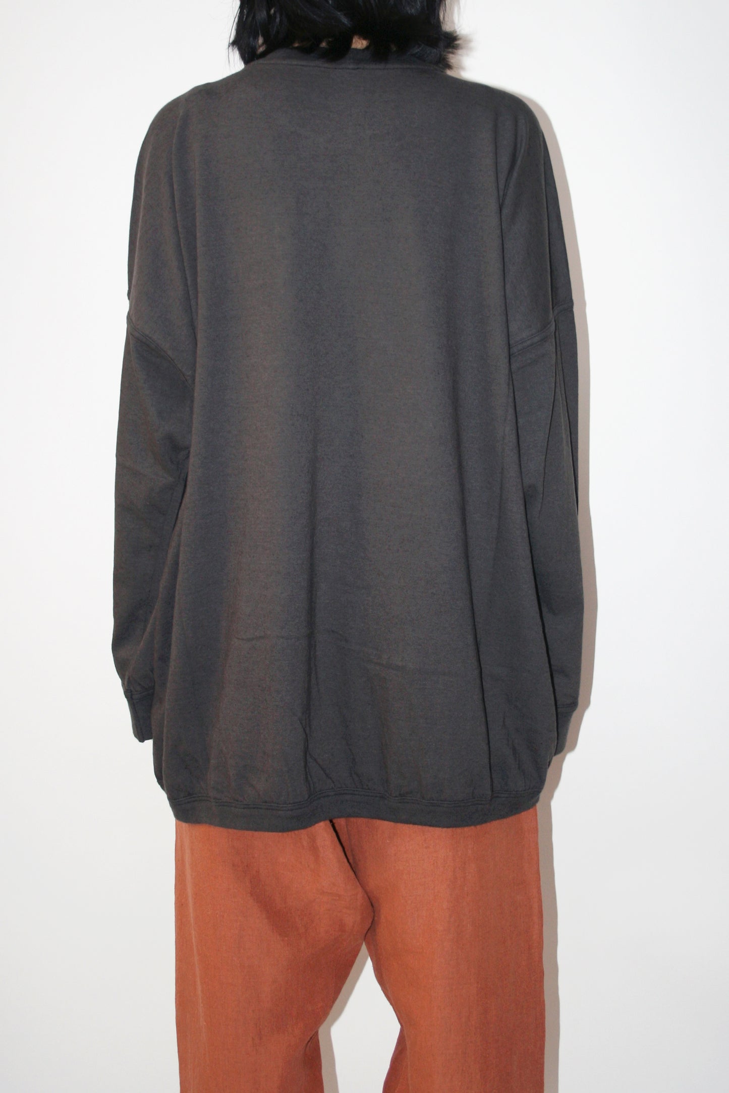 O PROJECT HEMP COTTON JERSEY LS TEE - BLACK