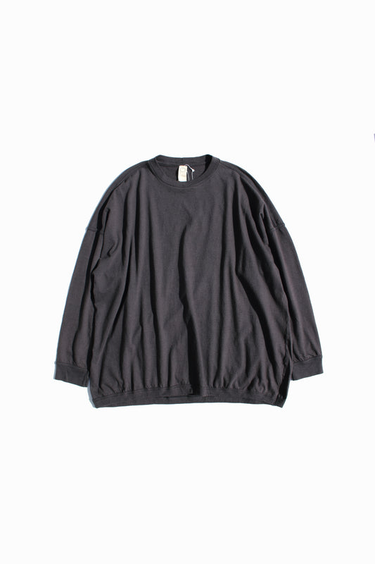O PROJECT HEMP COTTON JERSEY LS TEE - BLACK