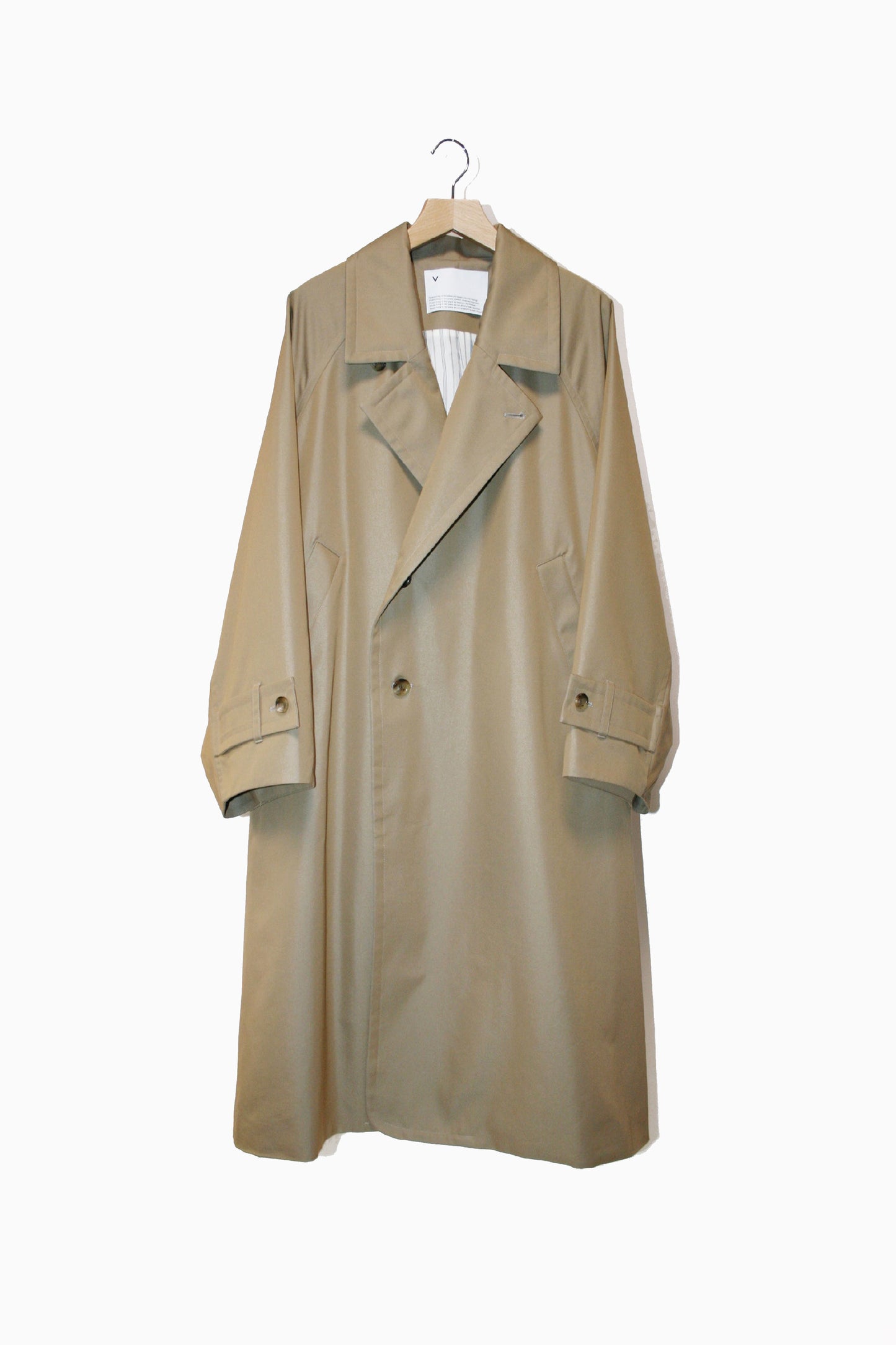 VOAAOV】 supima cotton × polyester gabadine long coat-