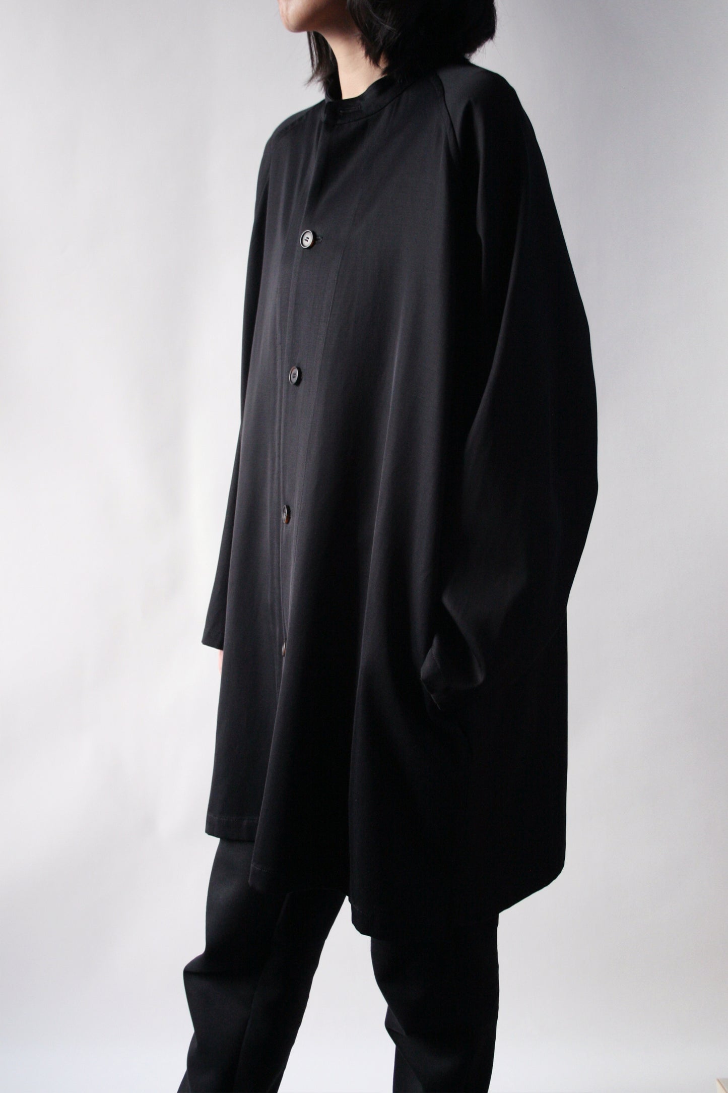 BASISBROEK ZELE JACKET COAT - BLACK