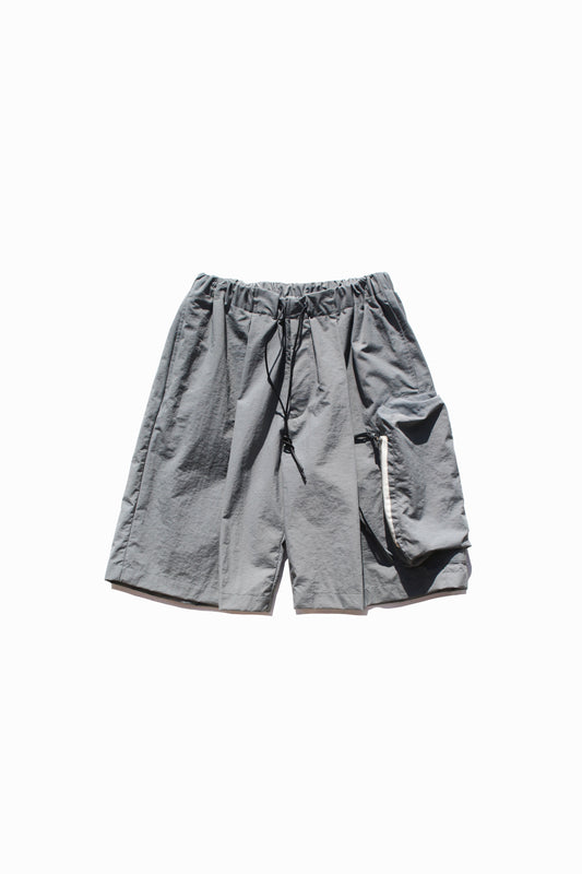 MY BEAUTIFUL LANDLET NYLON DYED TAFFETA SHORTS - GRAY