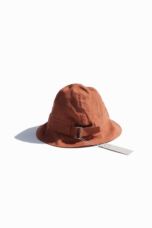 O PROJECT HEMP MELE CLOTH FISHER HAT - NATURAL / RED BRICK