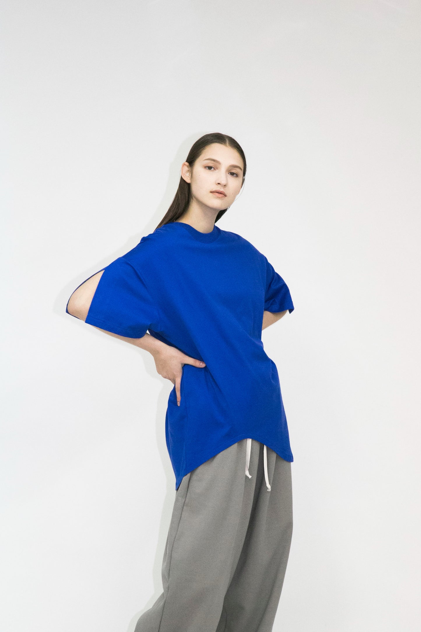 2021AW, WM16-DS212163, MY BEAUTIFUL LANDLET SUPER BASIC JERSEY S/S TEE, Blue, made in Japan, TOYASIDO, トヤシド,  通販.