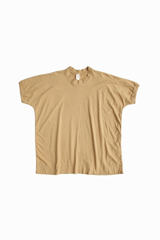 O PROJECT COTTON HEMP JERSEY SS TEE - YELLOW BEIGE