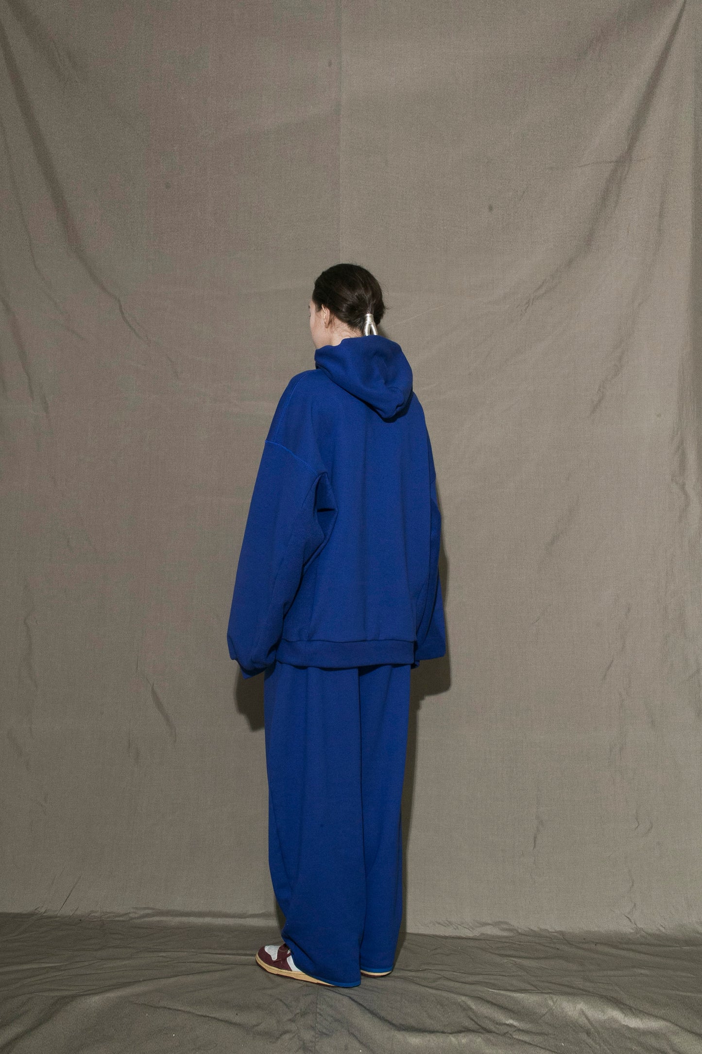 MY BEAUTIFUL LANDLET 30/7 FLEECY FABRIC BIG HOODIE - BLUE